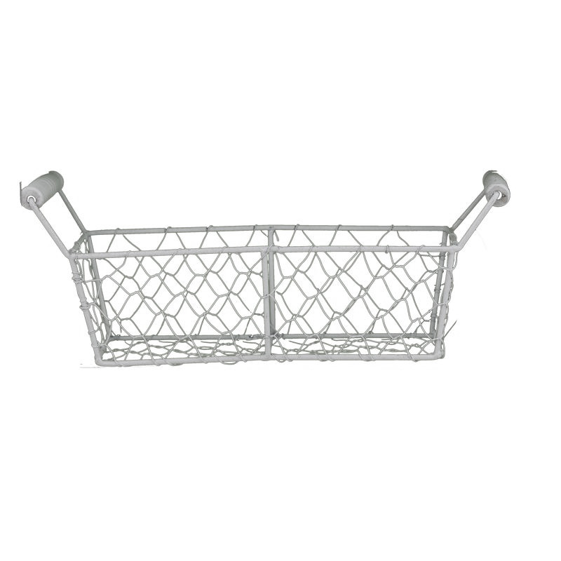 panier grille metal recta blanc