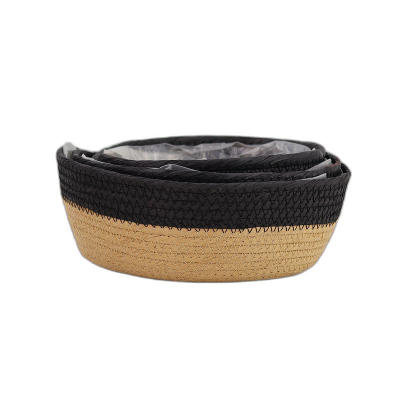 panier rond noir-naturel set3