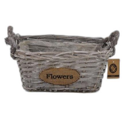 panier recta 2 ans corde  'flowers' 25x16x12h