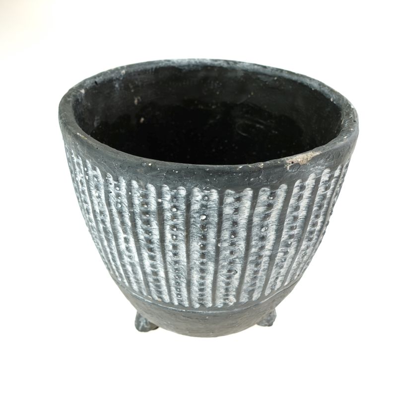 keramiek pot op pootjes Aztec D18.5