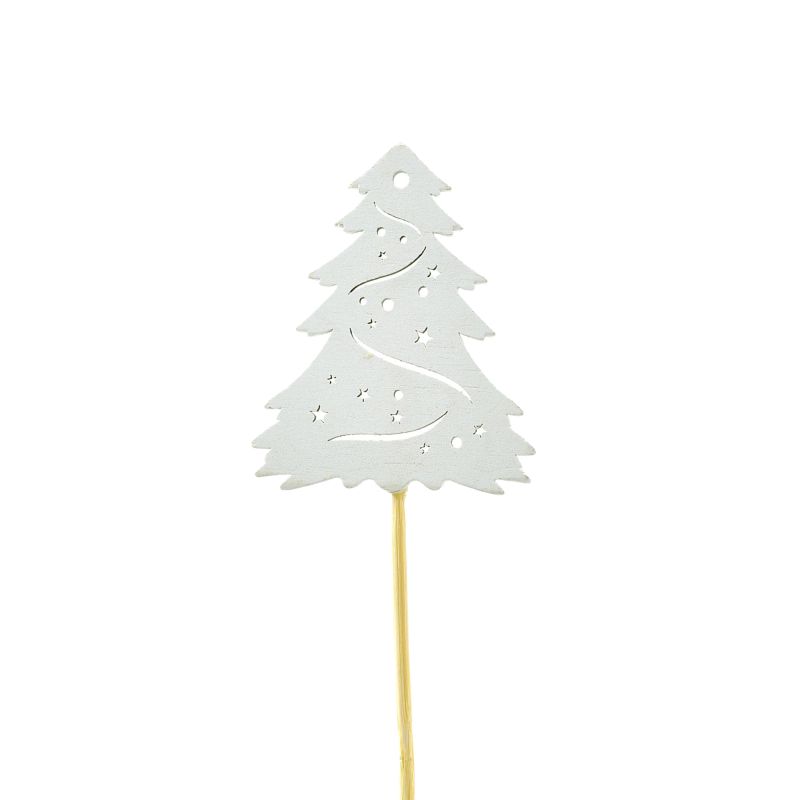 prikker wit Kerstboom Pick 12pcs