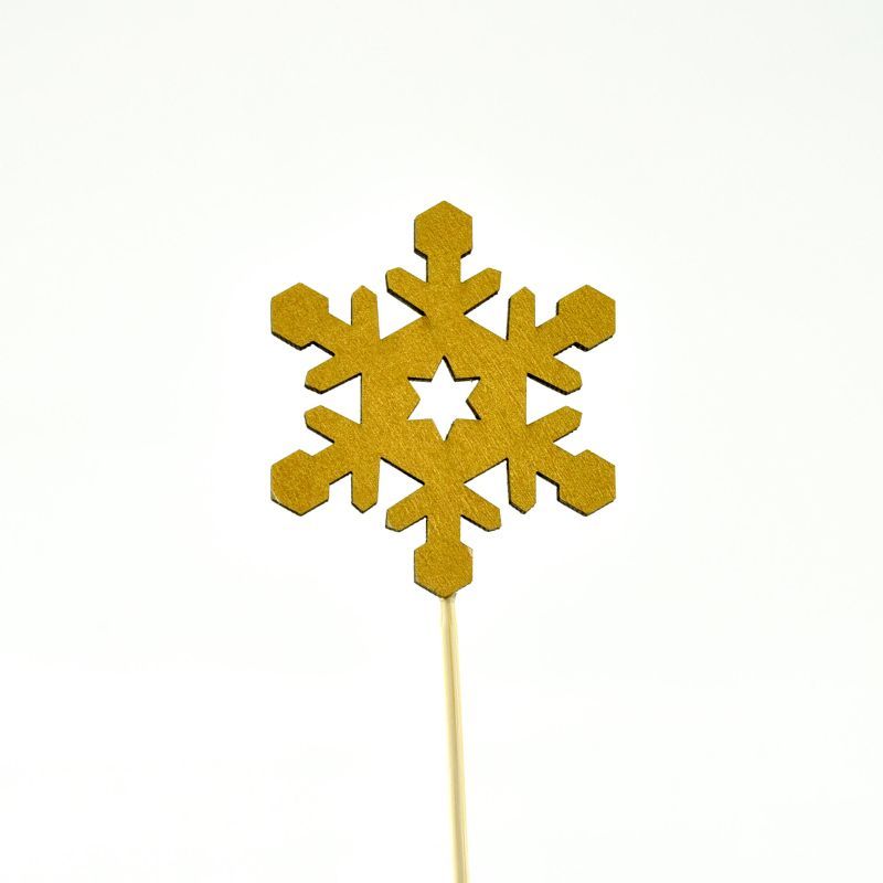 prikker goud Kerst 12pcs