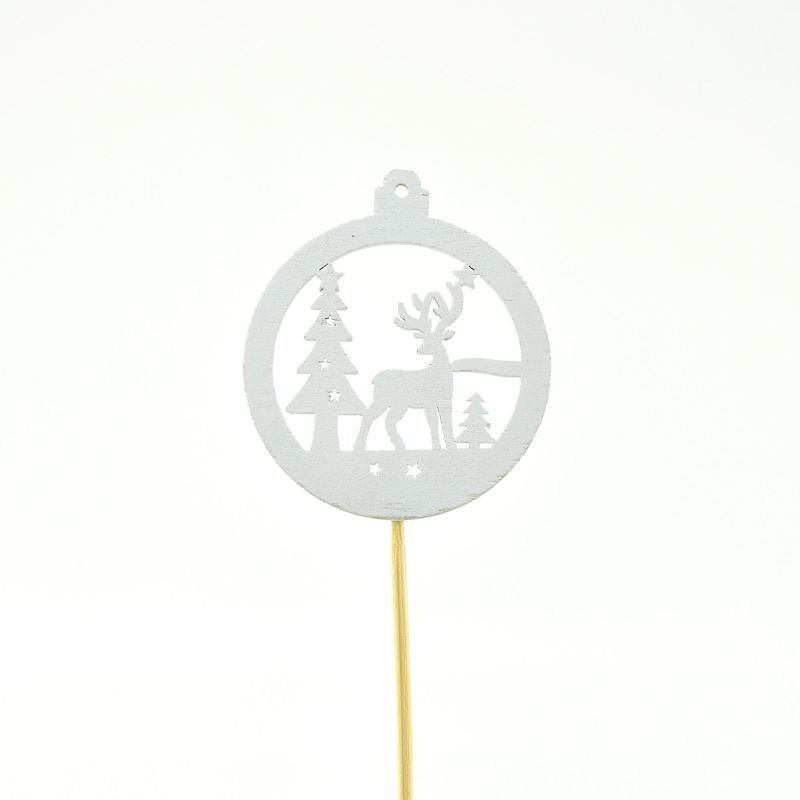 prikker wit Kerst Pick 12pcs