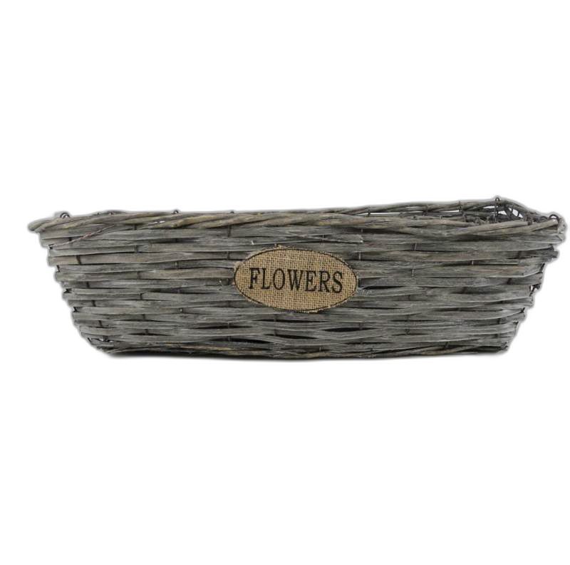 jardinière rectangulair set3 'flowers'