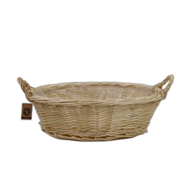 panier rond 2 anses naturel Ø45