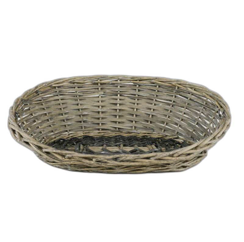 panier ovale wans 44x32x5/16h gris