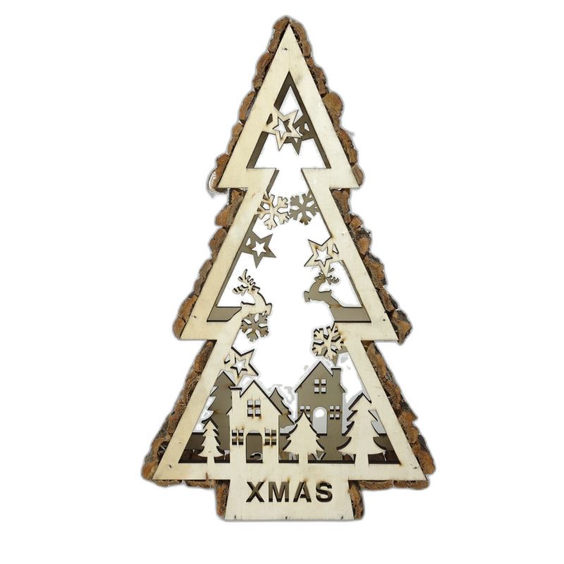 kerstboom hout decoratief M