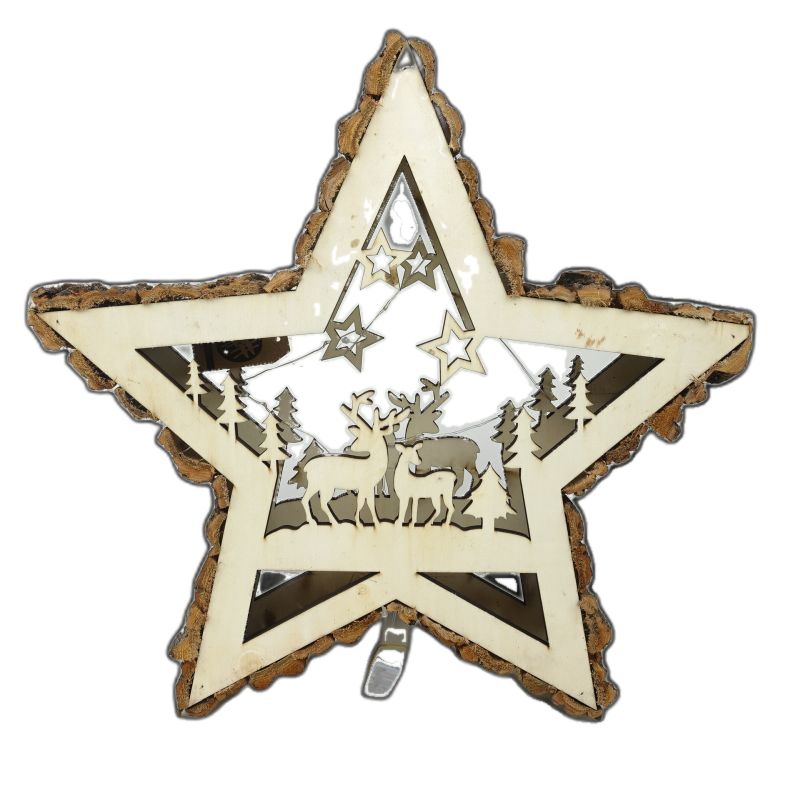 Ster hout decoratief