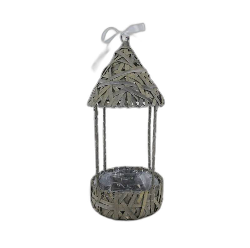 huis rond grijs Ø20h8/48