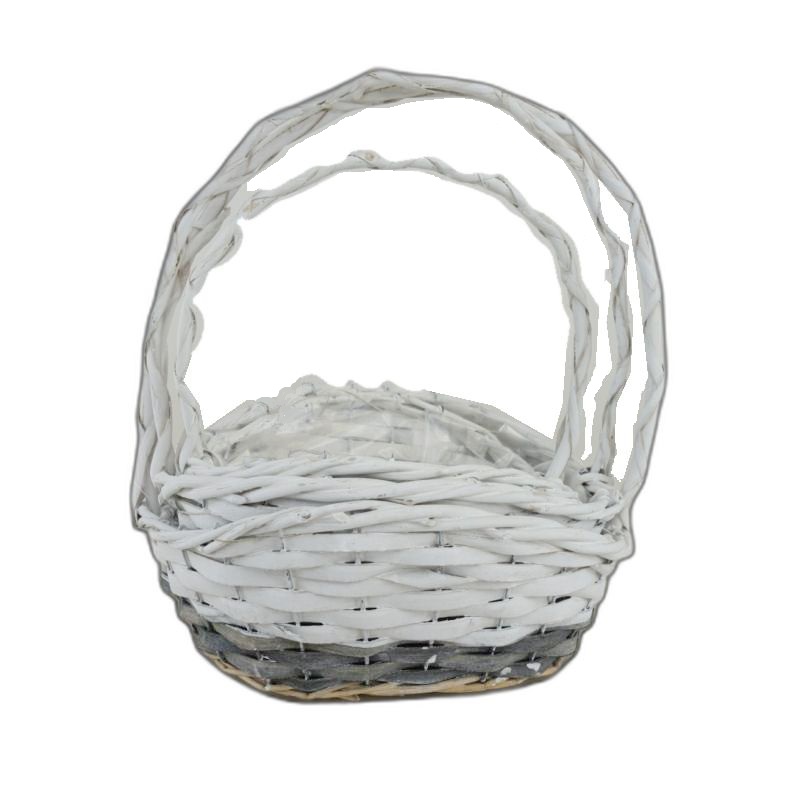 corbeille ovale blanc-gris set3