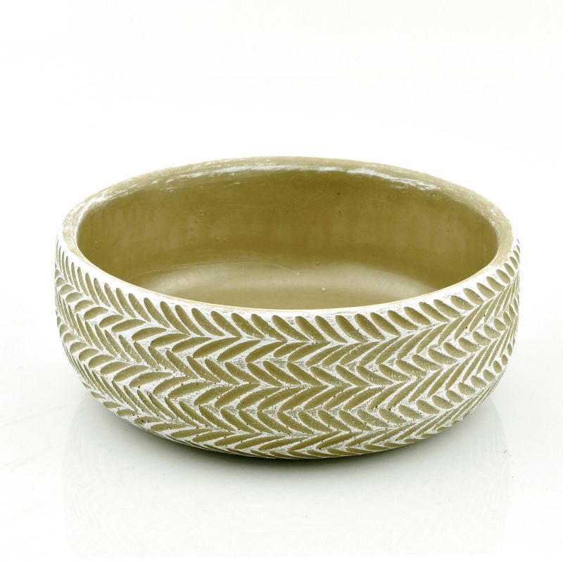 terracotta coupe vert pétales