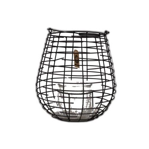 lanterne noir métal goutte