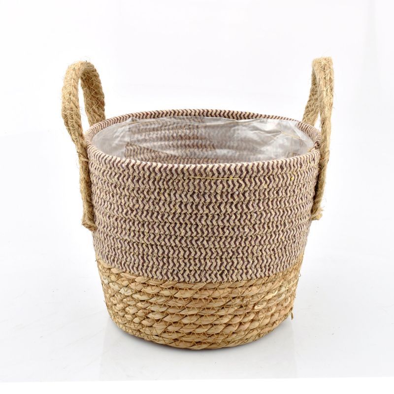 panier naturel ans jute marron L