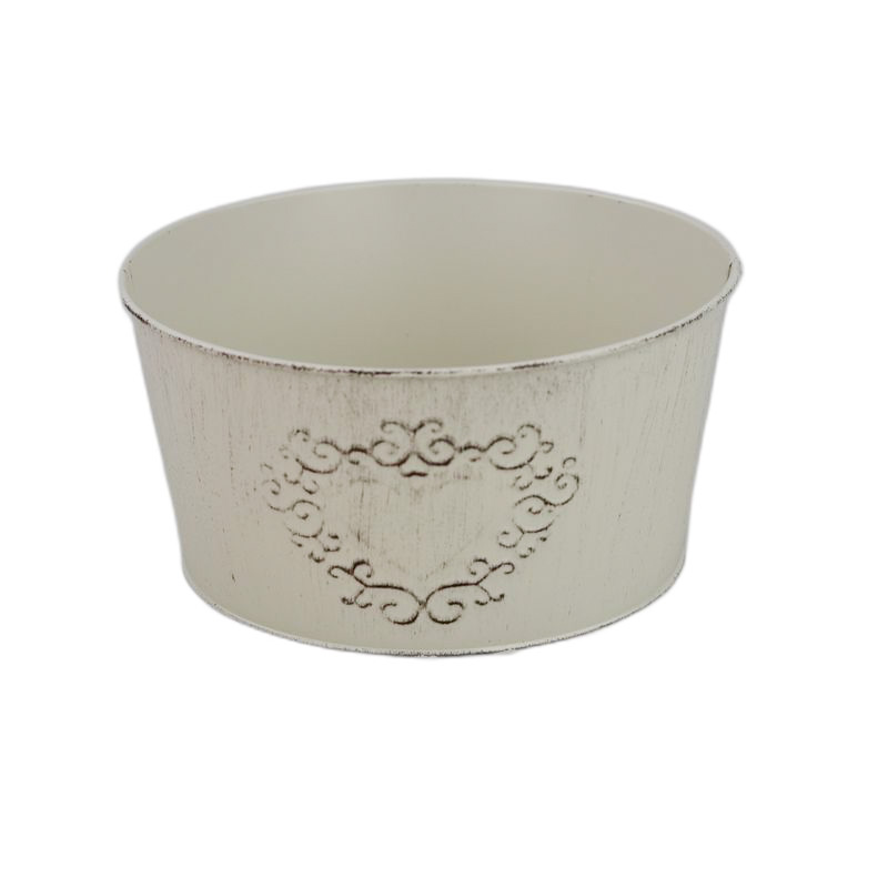 zinc rond S "Curly Heart"