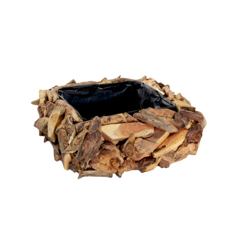 drijfhout vierkant M naturel