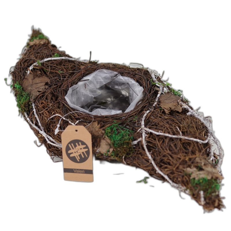 planter swirl twijg/mos