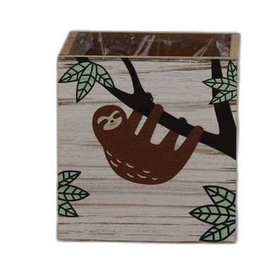 pot en bois paresseux