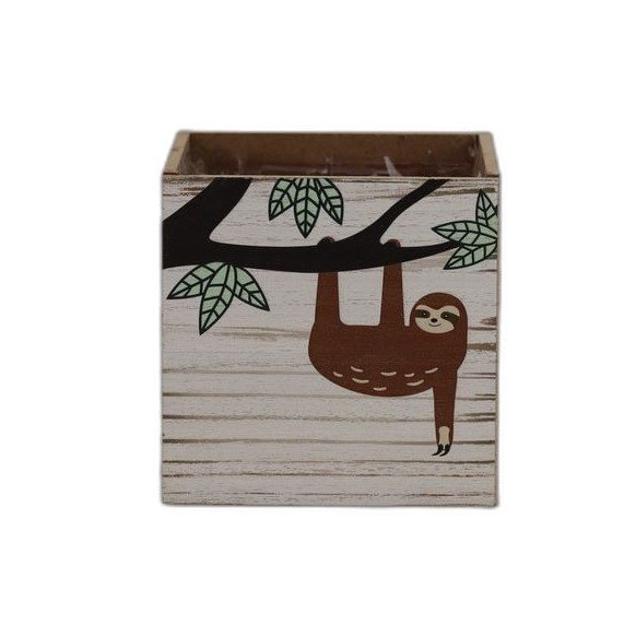 pot en bois paresseux