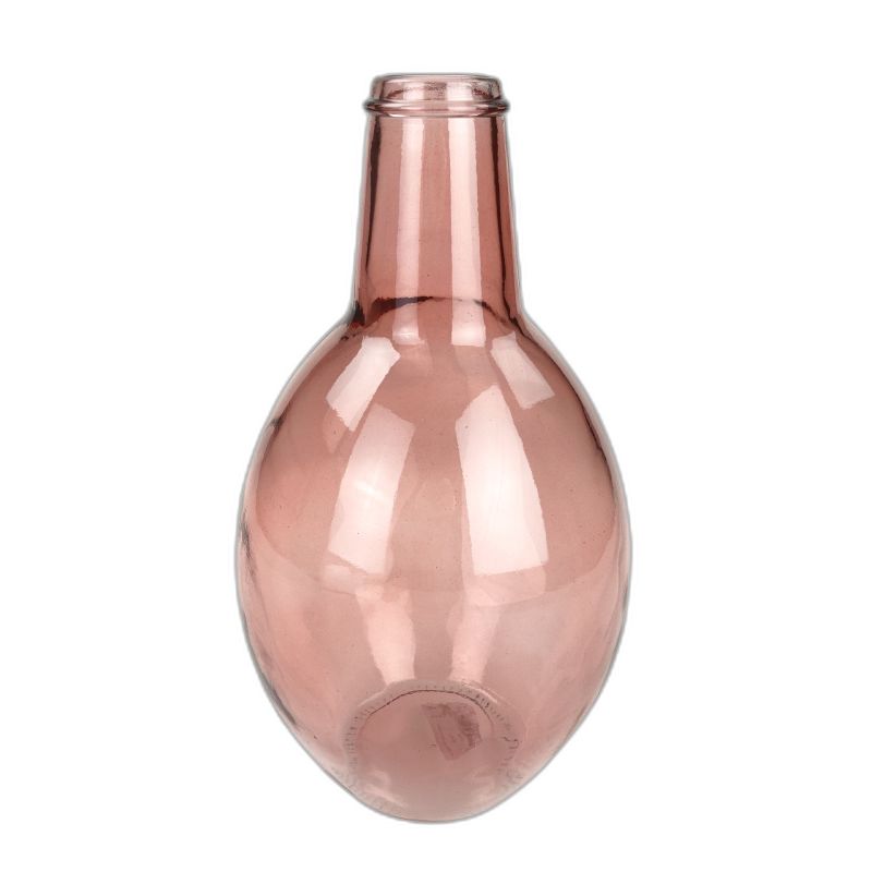 bouteille col haut rose D6/21 H38CM