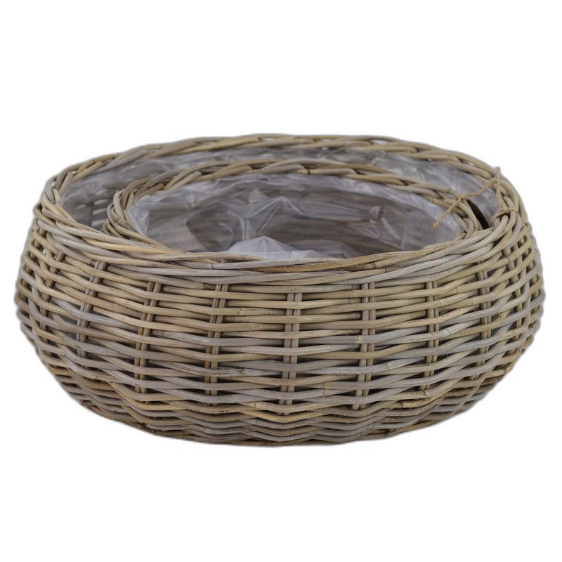 kubu rotan rond schaal set 2 Ø58xh24