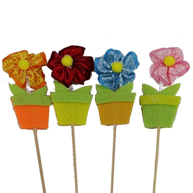 pique fleur en feutre  12pc