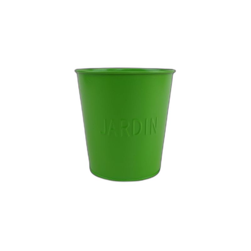 zink pot orchidee groen