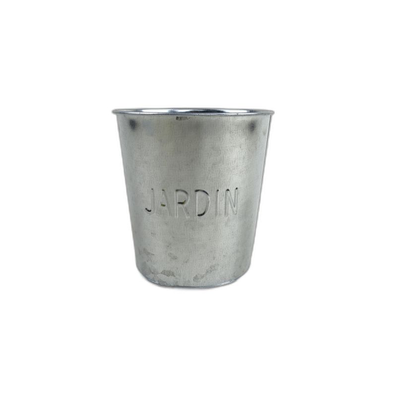 zink pot orchidee naturel