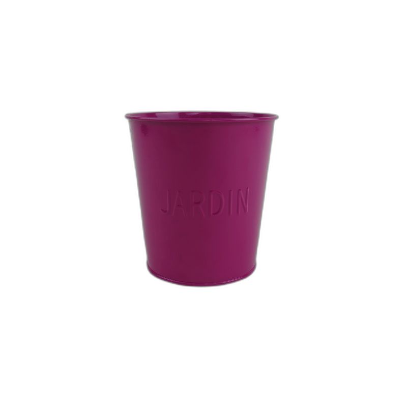 zink pot orchidee roze