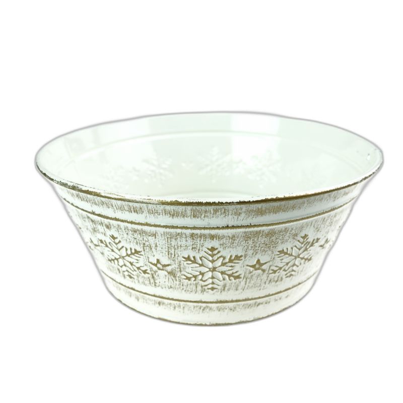 zinken schaal Kerst crème kleur