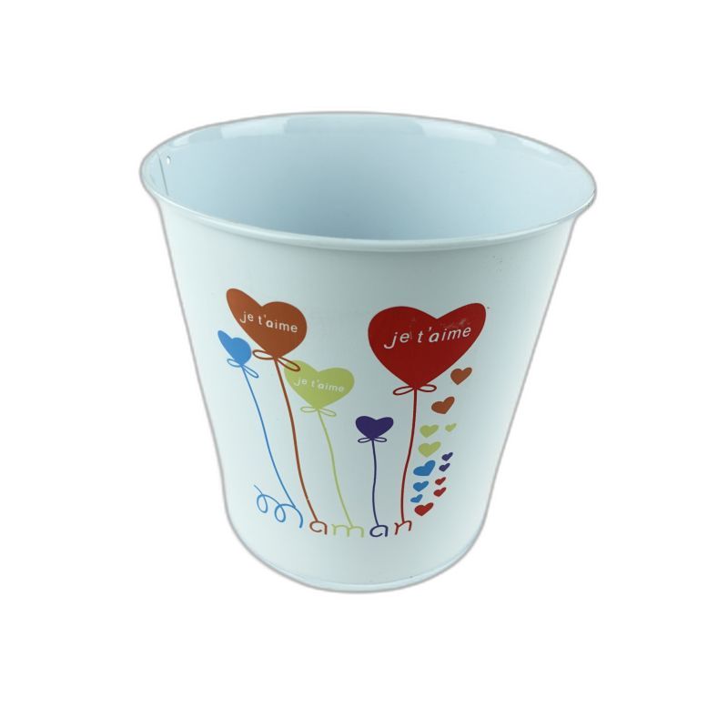 zinken emmer wit Je 't aime Maman D12