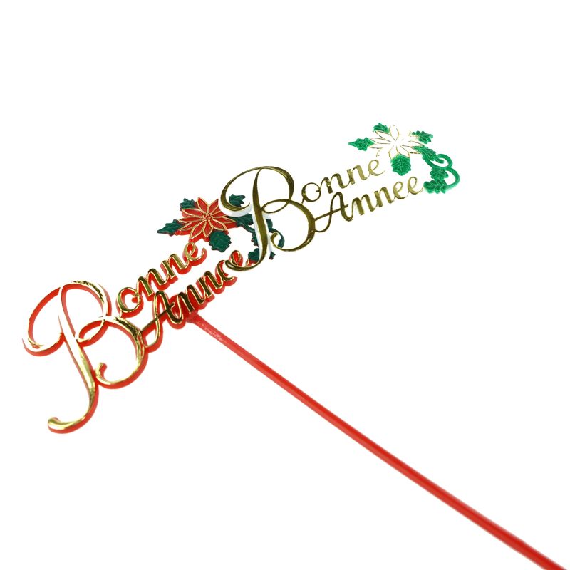 pique Bonne Annee 24pc rouge/blanc