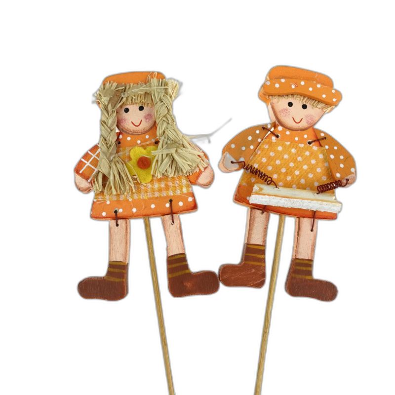 pique décoratif bois enfants 4pcs