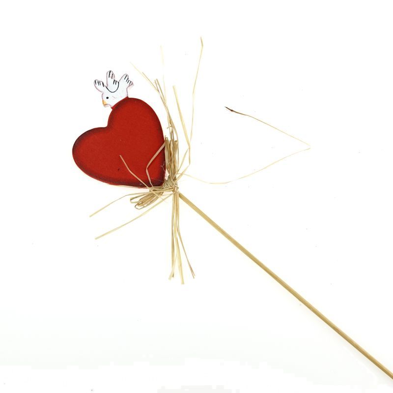 pique décoratif Valentin coeur petit 6pc