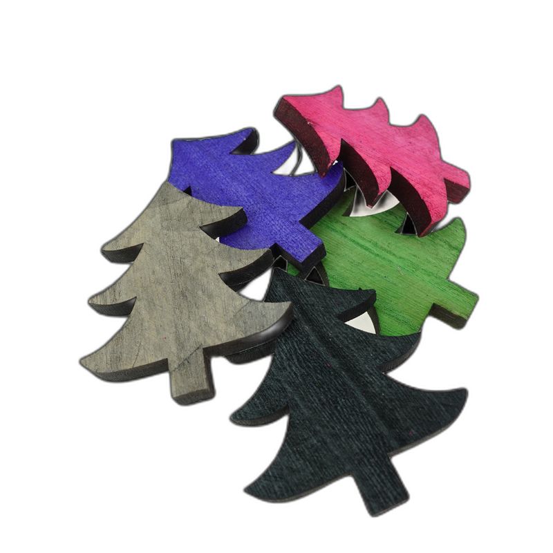 deco hout assortiment kerstbomen