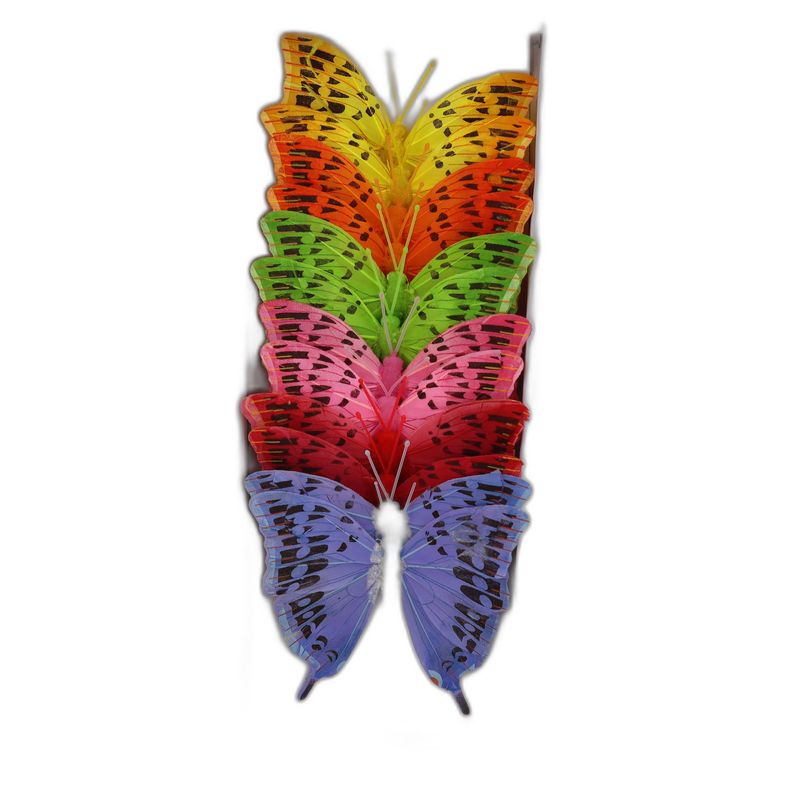 deco vlinder 12pcs - 12cm