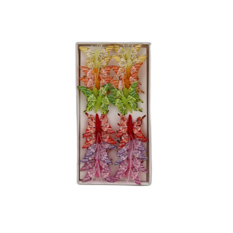 papillon deco 24pc - 5cm multicolor