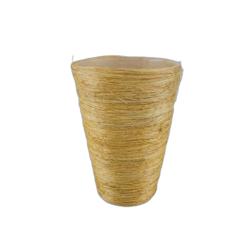 sisal pot jaune