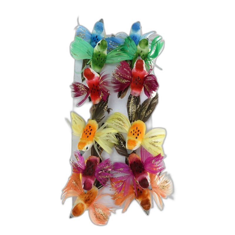 oiseaux deco 12pcs