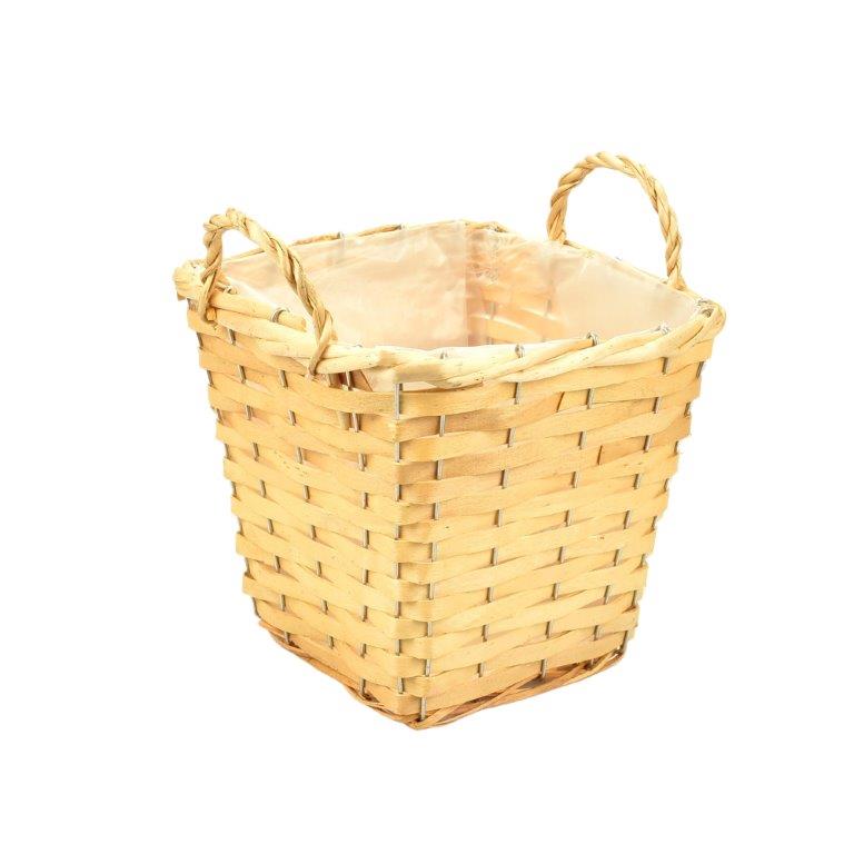 panier carré 2 anses naturel L