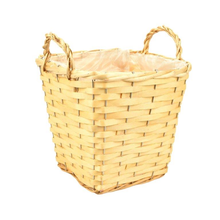 panier carré 2 anses naturel XL