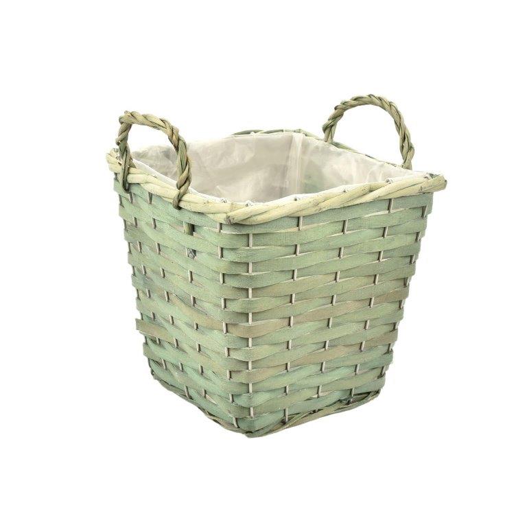 vierkante mand twee oren mint L 
