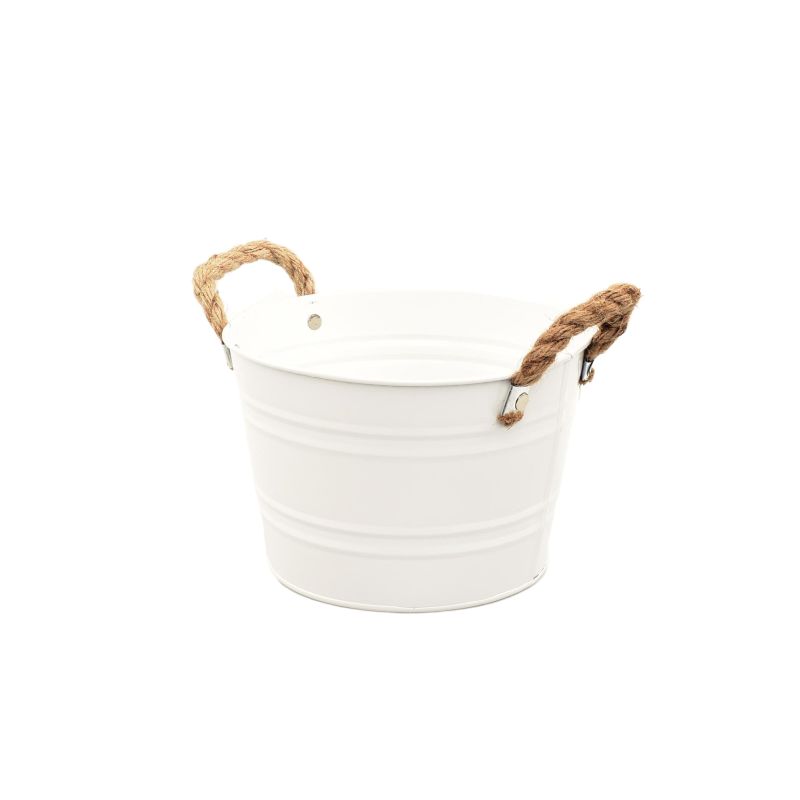 zink rond mat wit 2 koord oren D19