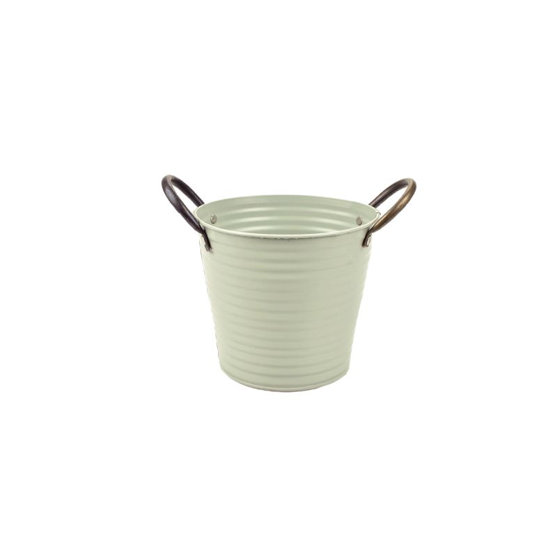 Zink emmer mat "groen" DO - D11,50 cm