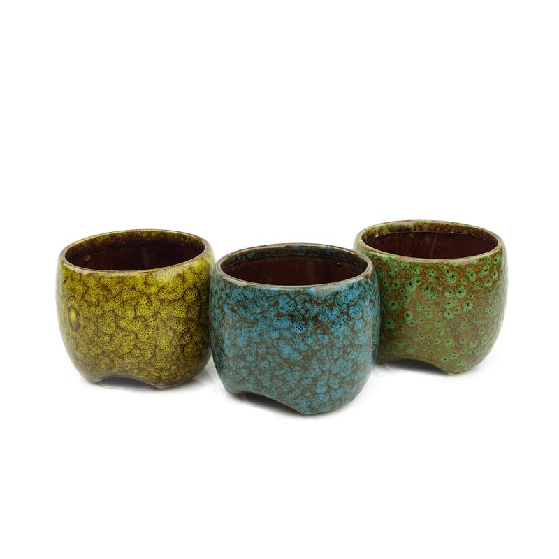 keramiek pot 3 kleuren mix "Pelma"