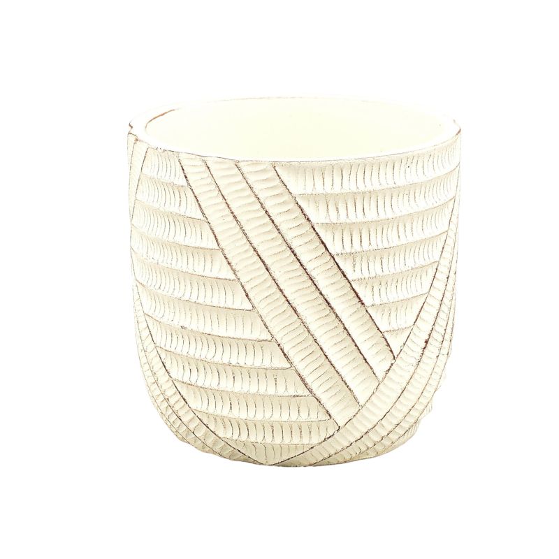 Cement pot "crème" L