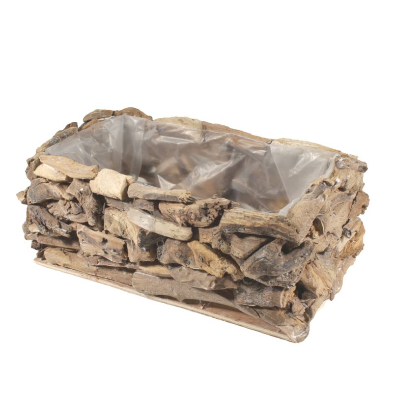 drijfhout rechthoekig whitewash