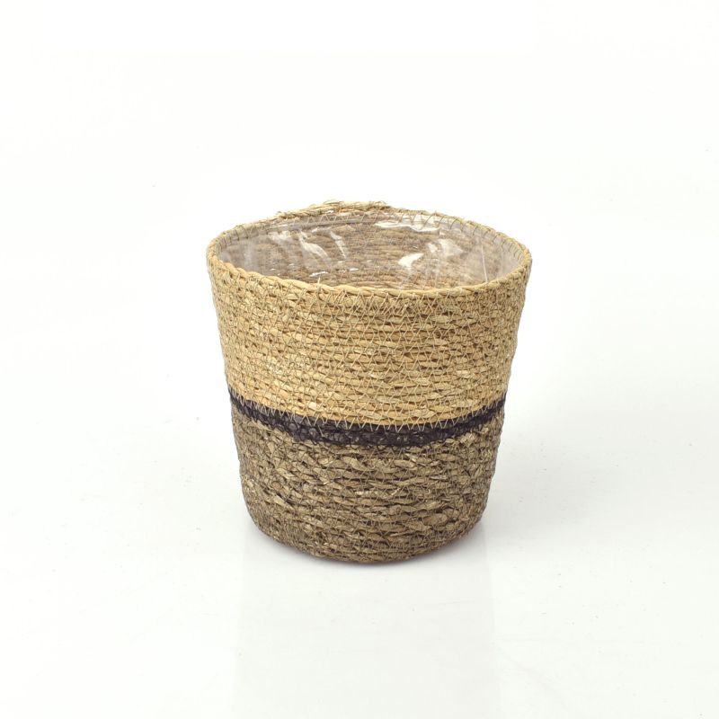 Conical Seagrass Basket - Bottom Ash-Grey (ES15)