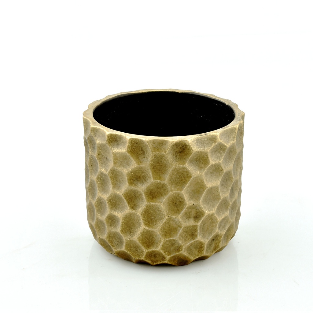 Gold Cement Pot 'Honey' #1 L