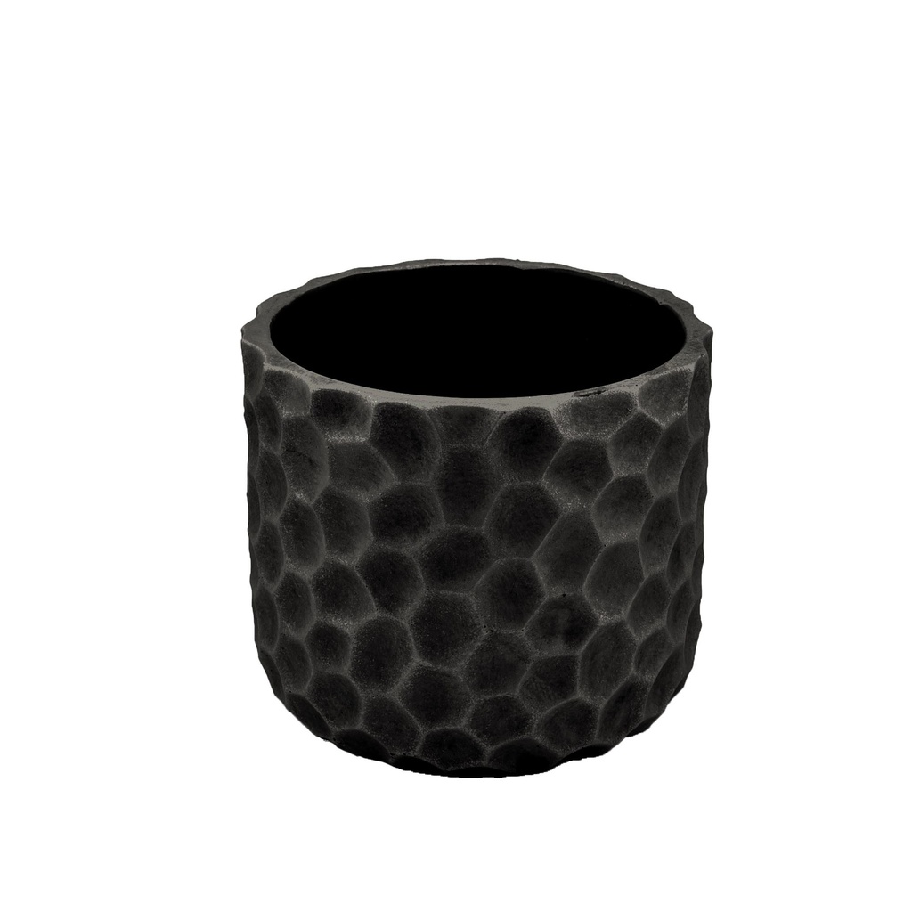 Matt-Black Cement Pot 'Honey' #1 L
