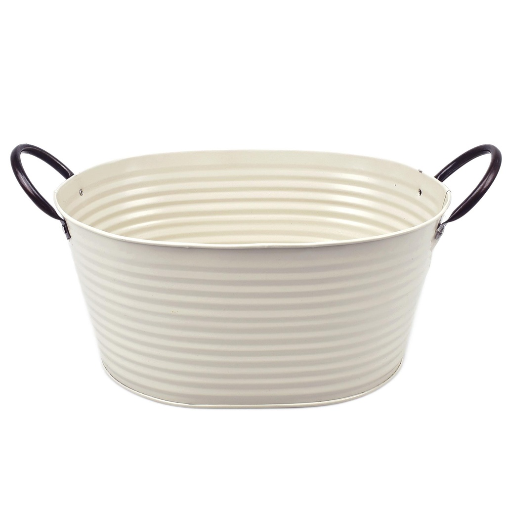 Light-Grey Oval Zinc 'Convex' w/ Dark Ears